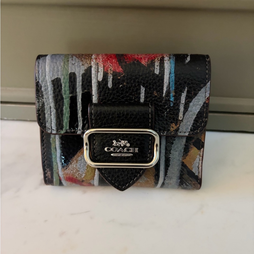 NEW!! 💕 Coach X Mint + Serf Small Morgan Wallet